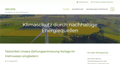 Desktop Screenshot of iz-klima.de